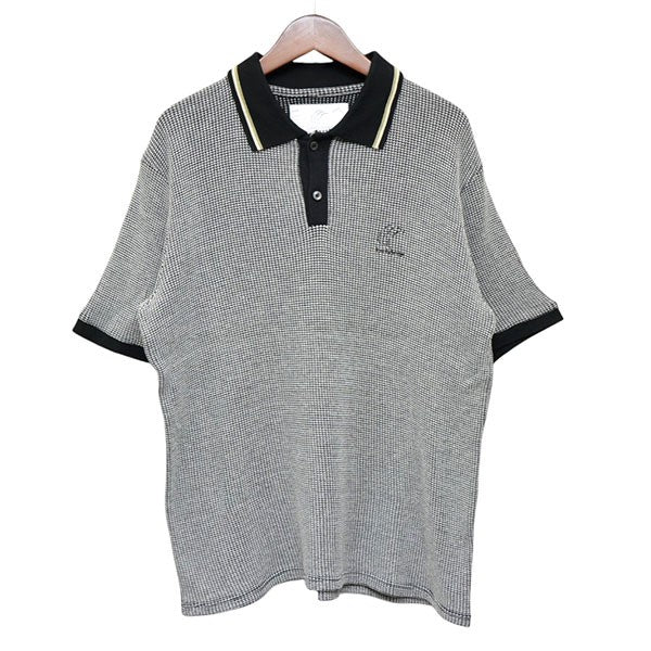 LET LOOSE Waffle Polo shirt ポロシャツ 古着・中古-1枚目のアイテム画像