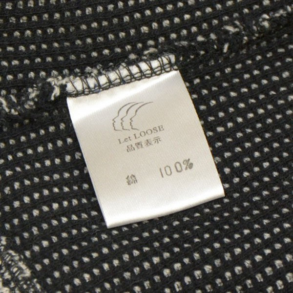 LET LOOSE Waffle Polo shirt ポロシャツ 古着・中古-6枚目のアイテム画像