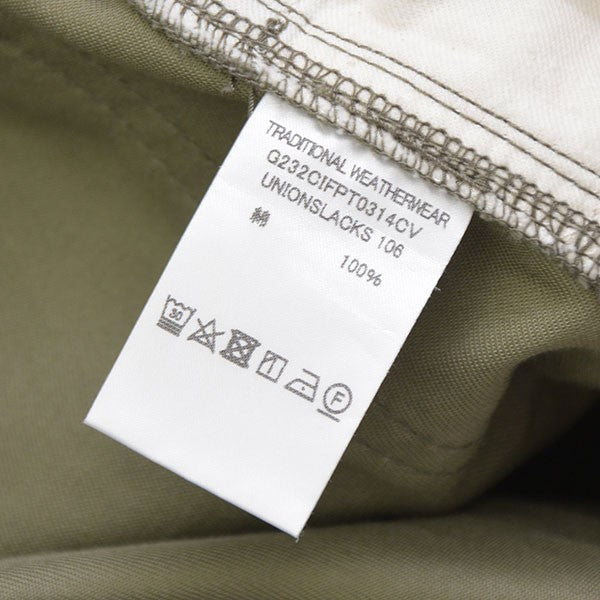 Traditional Weatherwear UNIONSLACKS 106 チノパン パンツ G232CIFPT0314CV 古着・中古-6枚目のアイテム画像