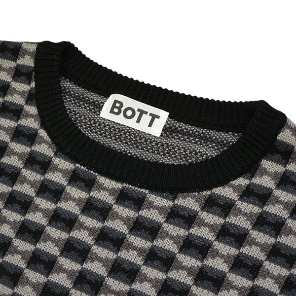BoTT×WISM 2021AW Century Sweater 総柄クルーネックニット セーター 古着・中古-3枚目のアイテム画像