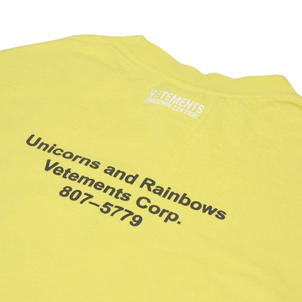VETEMENTS 2021SS Magic Unicorn Tee マジックユニコーンＴシャツ オーバーサイズプリントＴシャツ UE51TR390Y 古着・中古-4枚目のアイテム画像