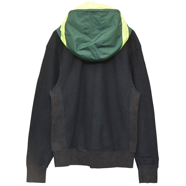 kolor／BEACON 2019AW MIX COTTON POLIESTER HOODY 異素材ハーフジップパーカー スウェット 19WBM-T09235S 古着・中古-2枚目のアイテム画像