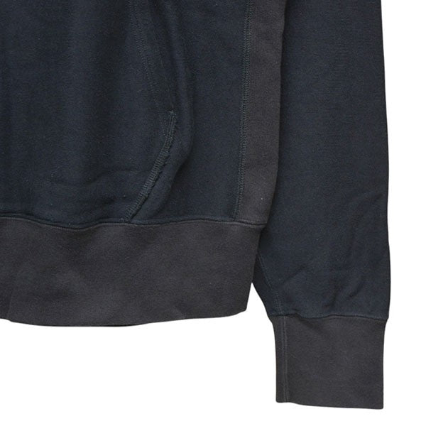 kolor／BEACON 2019AW MIX COTTON POLIESTER HOODY 異素材ハーフジップパーカー スウェット 19WBM-T09235S 古着・中古-4枚目のアイテム画像