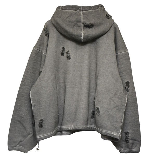 THUG CLUB Rock Hoodie ダメージ加工プルオーバーパーカー スウェット TC23TS0101 古着・中古-2枚目のアイテム画像