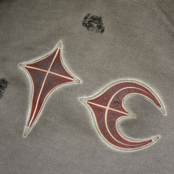 THUG CLUB Rock Hoodie ダメージ加工プルオーバーパーカー スウェット TC23TS0101 古着・中古-4枚目のアイテム画像