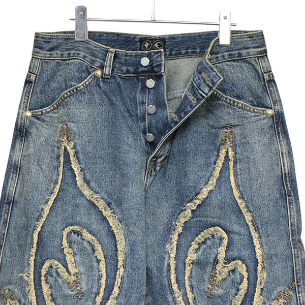 THUG CLUB TRIBLE DENIM PANTS デニムパンツ TC23PT0701 古着・中古-4枚目のアイテム画像