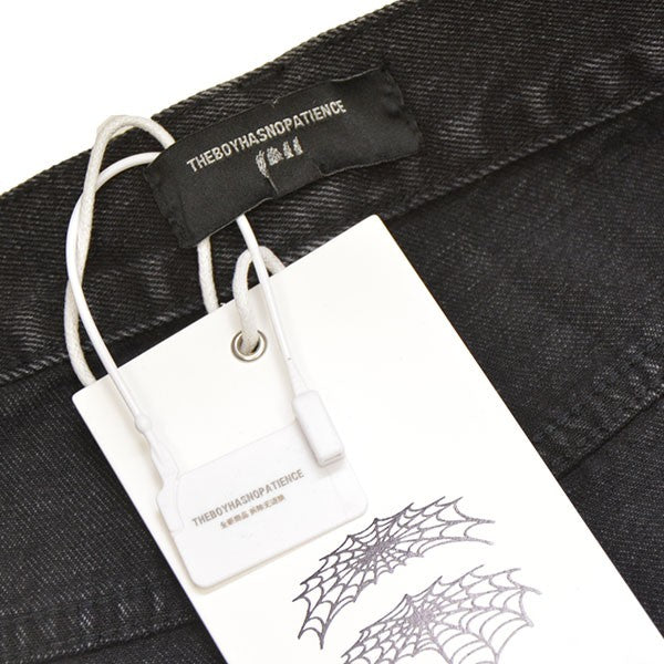 The Boy Has No Patience LUMINOUS RHINESTONE CROPPED JEANS ラインストーンデニムショートパンツ 25WO-NP-AW01 古着・中古-8枚目のアイテム画像