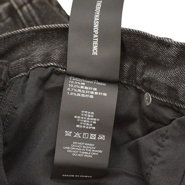 The Boy Has No Patience LUMINOUS RHINESTONE CROPPED JEANS ラインストーンデニムショートパンツ 25WO-NP-AW01 古着・中古-9枚目のアイテム画像