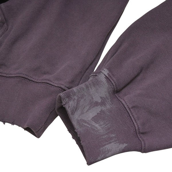 PERSONSOUL RIPPED DIRTY HOODIE ダメージ加工プルオーバーパーカー スウェット 古着・中古-6枚目のアイテム画像