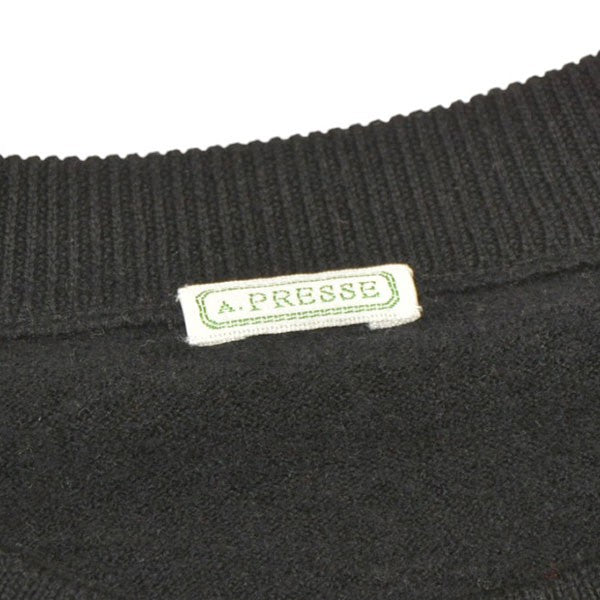 A．PRESSE 2025SS Wool Knit Crew Neck Sweater ウールニットクルーネックセーター 25AAP-03-07 古着・中古-4枚目のアイテム画像