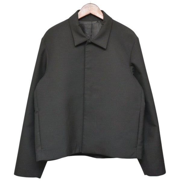 Berner Kuhl 2024AW Officer Jacket Crepe Wool クレープウールオフィサージャケット クロップドジャケット ブルゾン AW24-3-4988 古着・中古-1枚目のアイテム画像