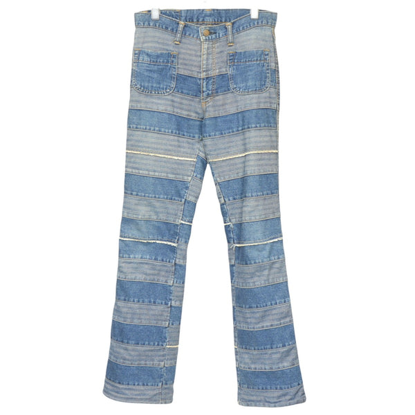 HYSTERIC GLAMOUR ウミヘビ ツギハギ フレア デニム ブラック Hysteric Glamour(ヒステリックグラマー) KINKY JEANS ウミヘビ