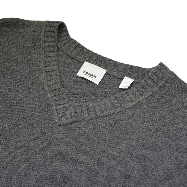BURBERRY カシミヤ混ぜVネックセーター ウールカシミヤニット 8072138 古着・中古-3枚目のアイテム画像