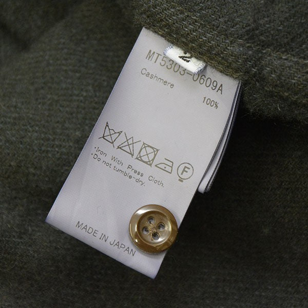 MAATEE＆SONS 2025AW CASHEMERE NEL SHIRTS DGREEN カシミヤチェックシャツ ネルシャツ MT5303-0609A 古着・中古-6枚目のアイテム画像