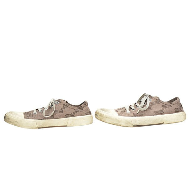 BALENCIAGA PARIS LOW TOP BB MONOGRAM 総柄ローカットスニーカー 688757 古着・中古-2枚目のアイテム画像