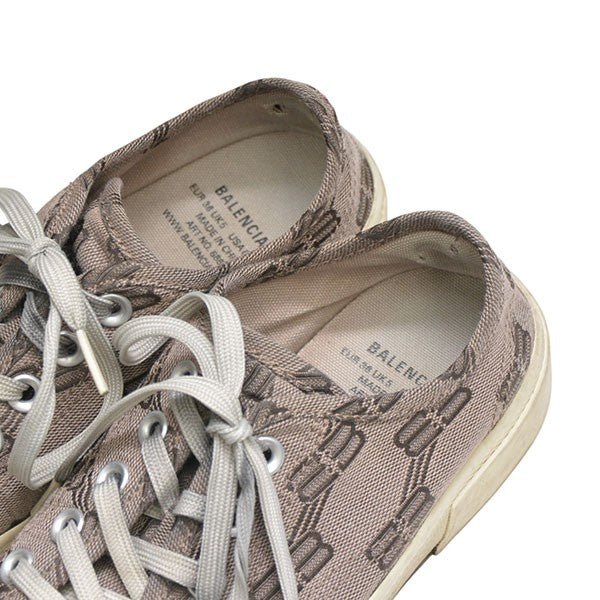 BALENCIAGA PARIS LOW TOP BB MONOGRAM 総柄ローカットスニーカー 688757 古着・中古-6枚目のアイテム画像