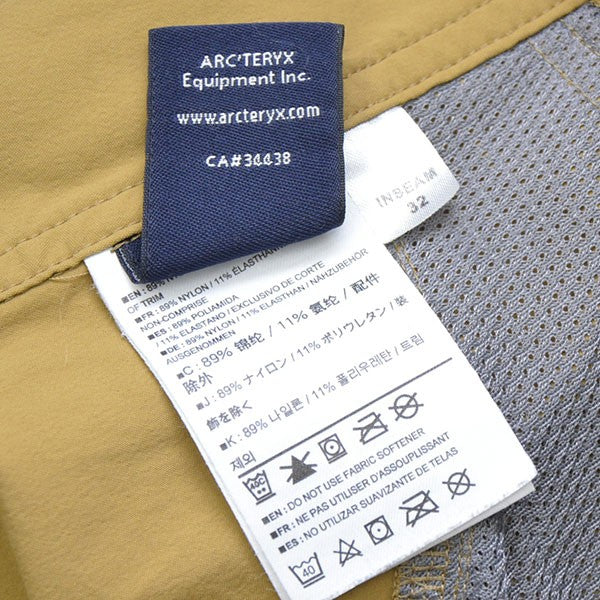 ARC’TERYX ストレッチナイロンパンツ 10262-69500-04／14 古着・中古-9枚目のアイテム画像
