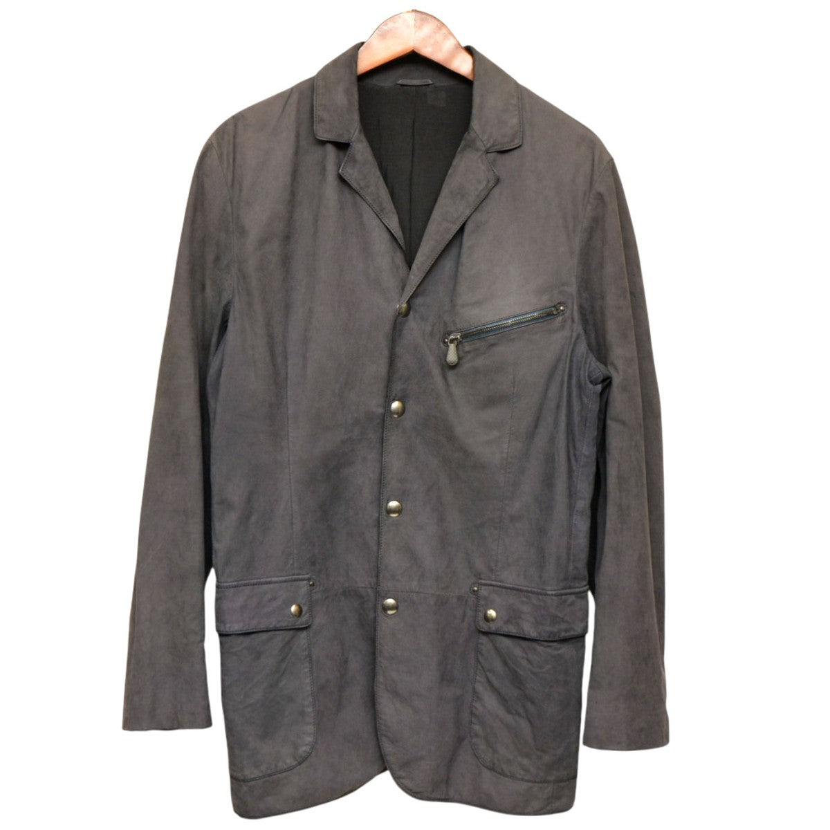 BOTTEGA VENETA 10AW レザーテーラードジャケット ヌバック 243915 古着・中古-1枚目のアイテム画像