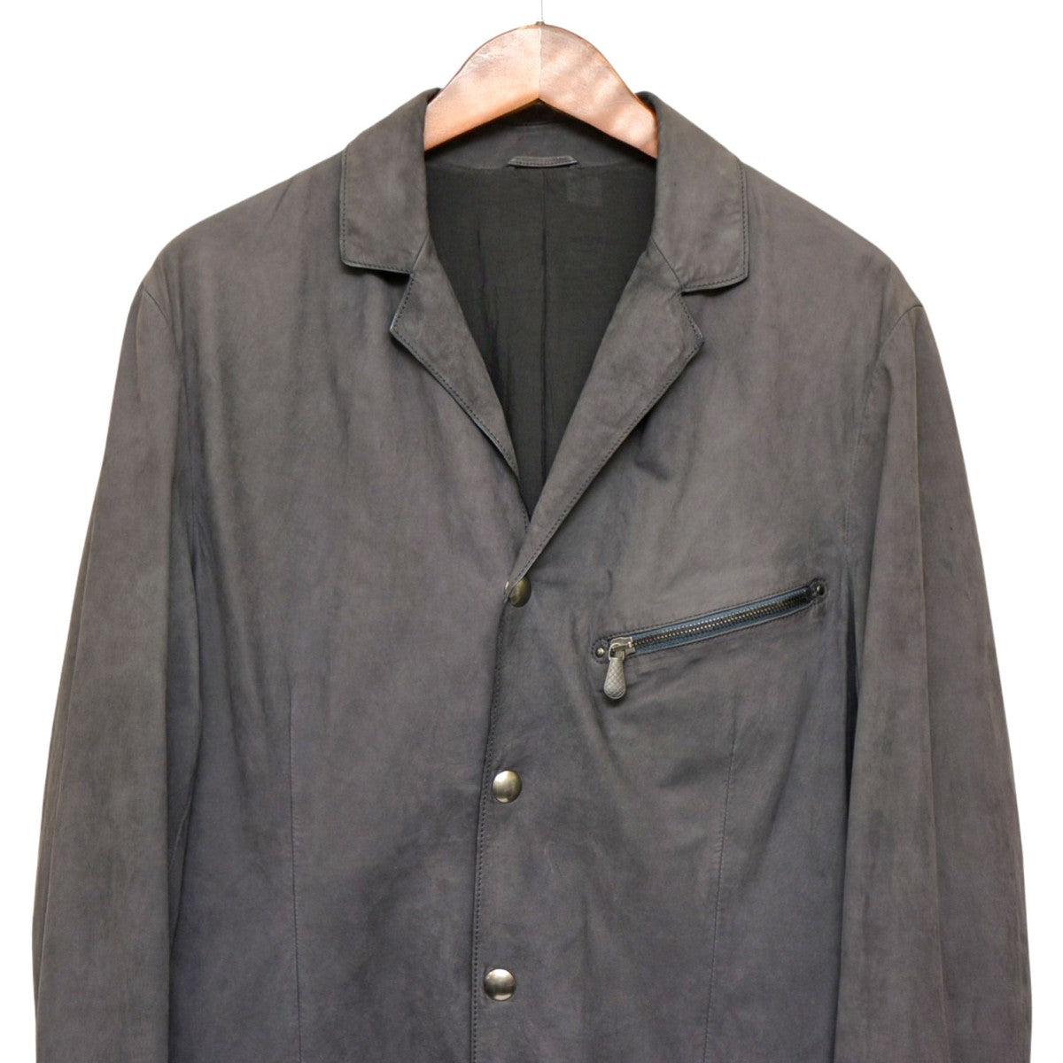 BOTTEGA VENETA 10AW レザーテーラードジャケット ヌバック 243915 古着・中古-3枚目のアイテム画像