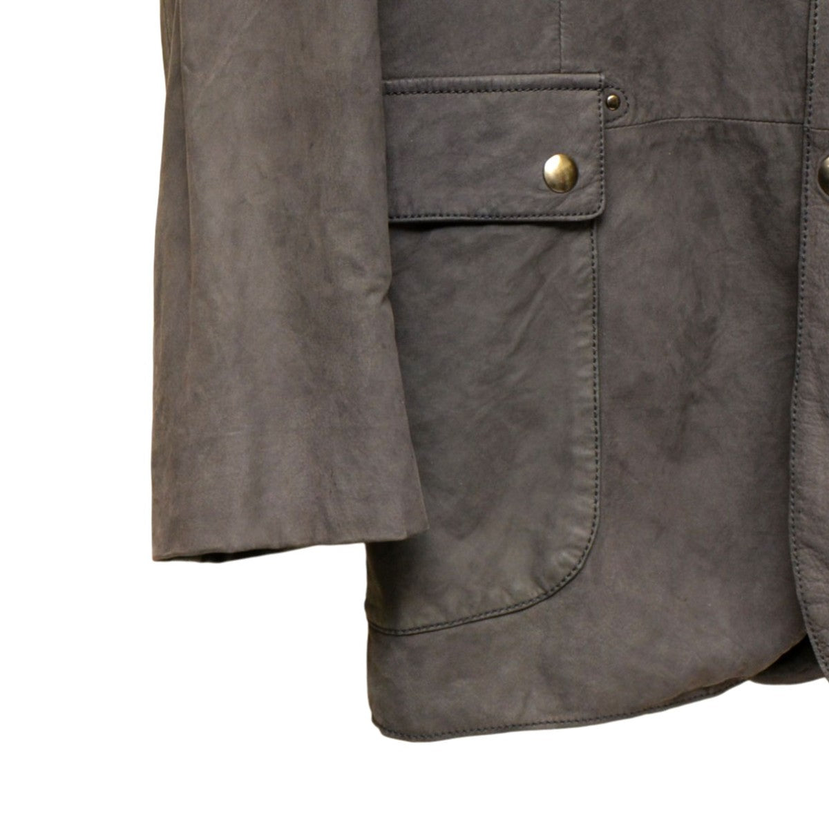 BOTTEGA VENETA 10AW レザーテーラードジャケット ヌバック 243915 古着・中古-5枚目のアイテム画像