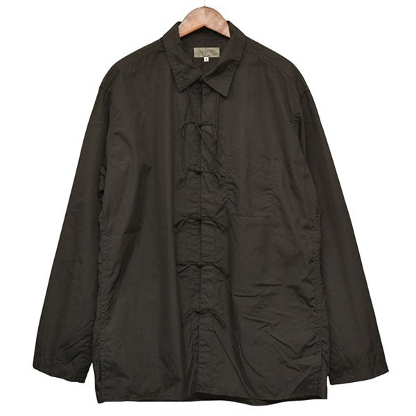 Yohji Yamamoto pour homme 2017AW China Button Open Collar LS Shirt チャイナシャツ HK-B04-001 古着・中古-1枚目のアイテム画像