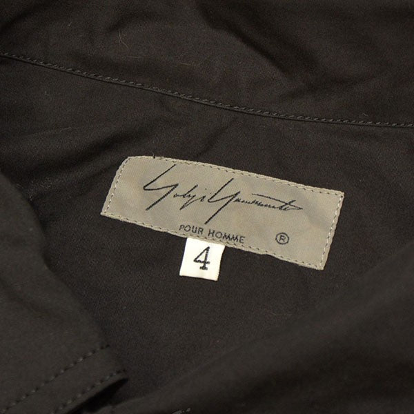 Yohji Yamamoto pour homme 2017AW China Button Open Collar LS Shirt チャイナシャツ HK-B04-001 古着・中古-6枚目のアイテム画像