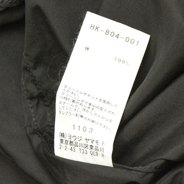 Yohji Yamamoto pour homme 2017AW China Button Open Collar LS Shirt チャイナシャツ HK-B04-001 古着・中古-8枚目のアイテム画像