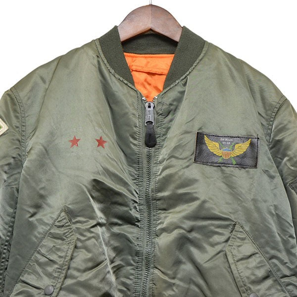 AVIREX MA-1 ROLLING THUNDER ミリタリージャケット ブルゾン 1615-522-6014 古着・中古-3枚目のアイテム画像