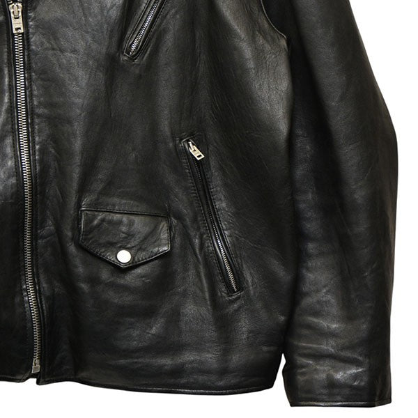 ACNE STUDIOS 2024SS DISTRESSED LEATHER JACKET ダブルライダースジャケット レザージャケット FN-MN-LEAT000255 古着・中古-6枚目のアイテム画像