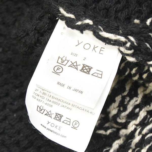 yoke 24ss ニットベスト YOKE(ヨーク) 2024SS INTARSIA CREWNECK VEST クルーネックニット