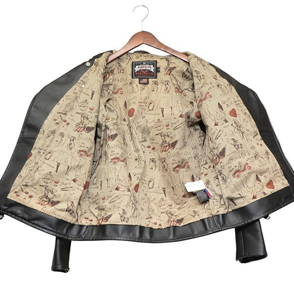 Schott×GLAD HAND 692GH ONE STAR RIDERS GLAD POSTALS ワンスターダブルライダースジャケット レザージャケット 7659 古着・中古-3枚目のアイテム画像