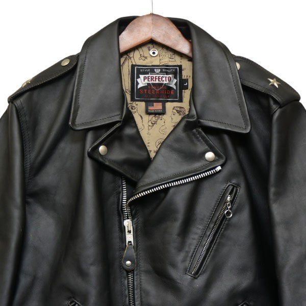 Schott×GLAD HAND 692GH ONE STAR RIDERS GLAD POSTALS ワンスターダブルライダースジャケット レザージャケット 7659 古着・中古-4枚目のアイテム画像