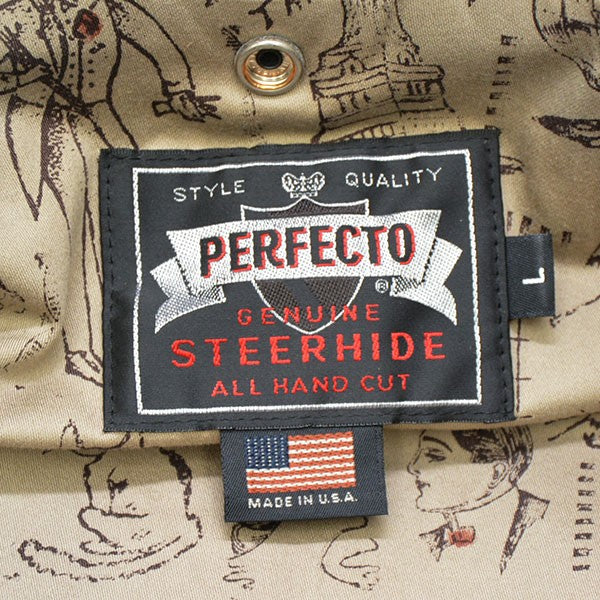 Schott×GLAD HAND 692GH ONE STAR RIDERS GLAD POSTALS ワンスターダブルライダースジャケット レザージャケット 7659 古着・中古-9枚目のアイテム画像