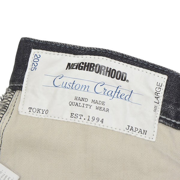 NEIGHBORHOOD 2025SS WASHED DENIM DP WIDE PANTS ウォッシュドデニムワイドパンツ バギージーンズ 251XBNH-PTM04 古着・中古-7枚目のアイテム画像