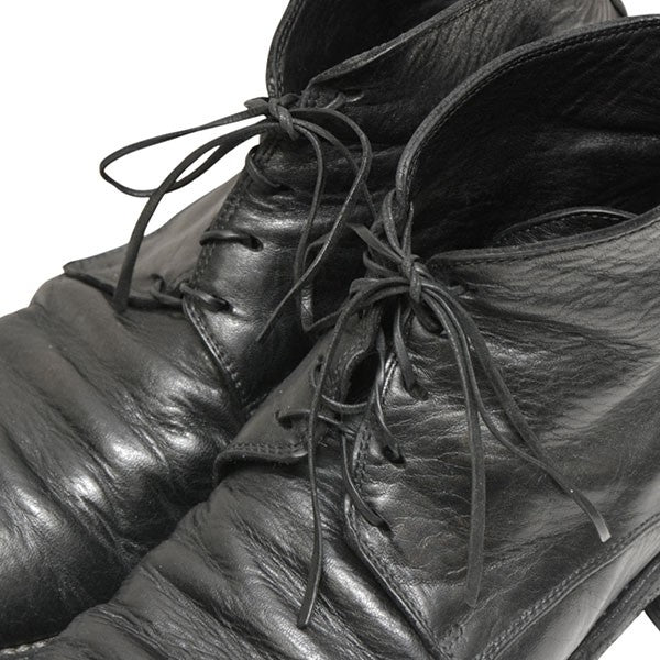 GUIDI レザー シューレース GUIDI 一枚革レースアップアンクルブーツ ドンキーレザー＆ホース