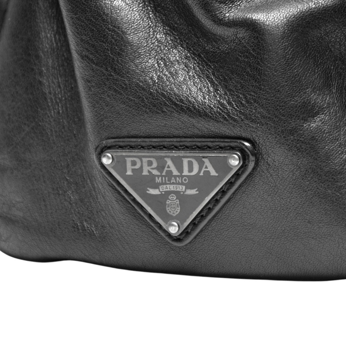 PRADA 三角ロゴプレートレザーバックパック リュック 2VZ066 古着・中古-5枚目のアイテム画像