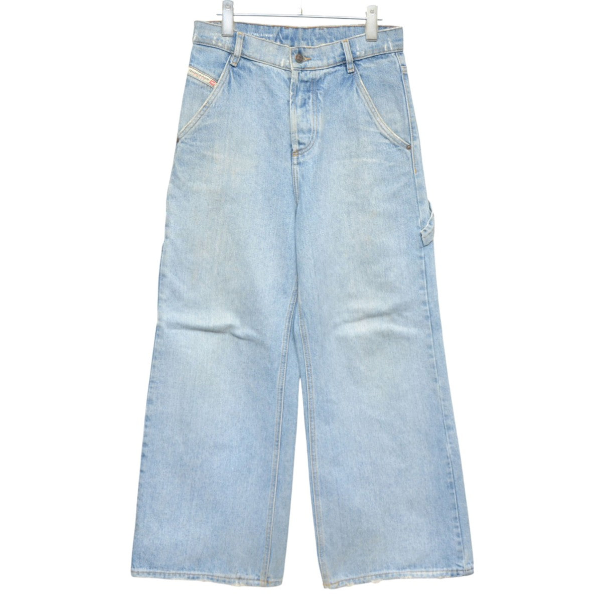 DIESEL D-SIRE WORK ワイドデニムパンツ USED加工バギージーンズ A09686 古着・中古-1枚目のアイテム画像