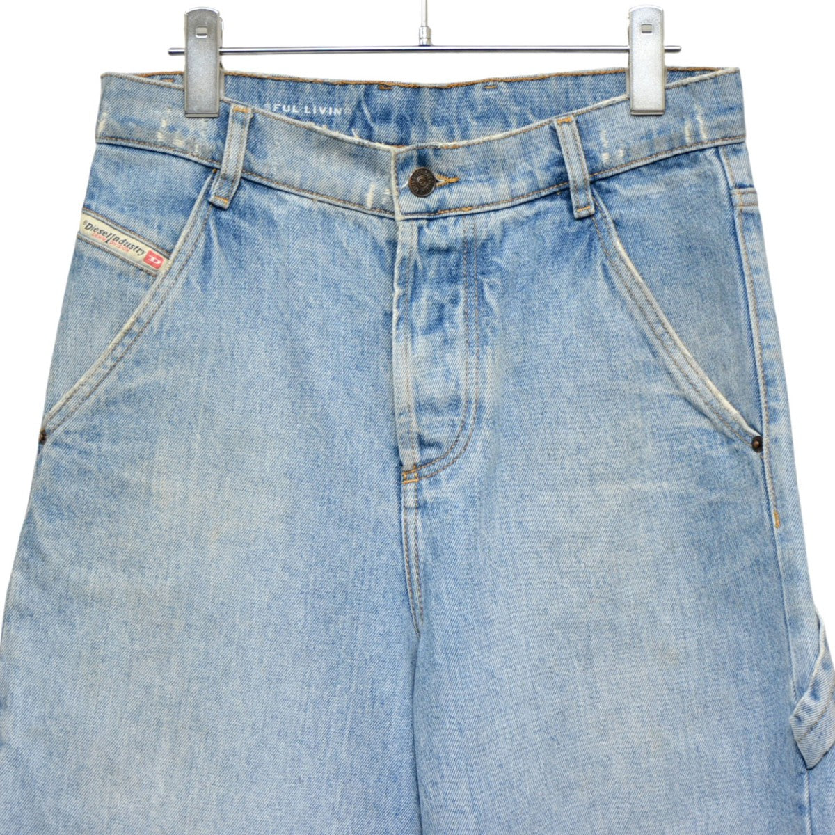 DIESEL D-SIRE WORK ワイドデニムパンツ USED加工バギージーンズ A09686 古着・中古-3枚目のアイテム画像