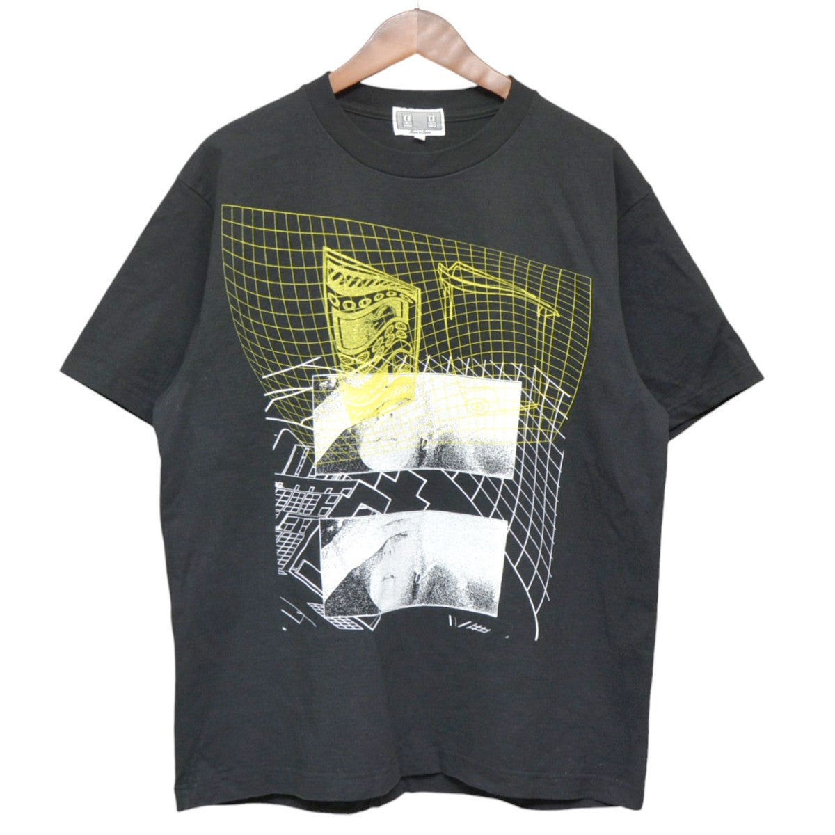C．E 2023SS DIZZY UNDER THE GRID T プリントＴシャツ 古着・中古-1枚目のアイテム画像