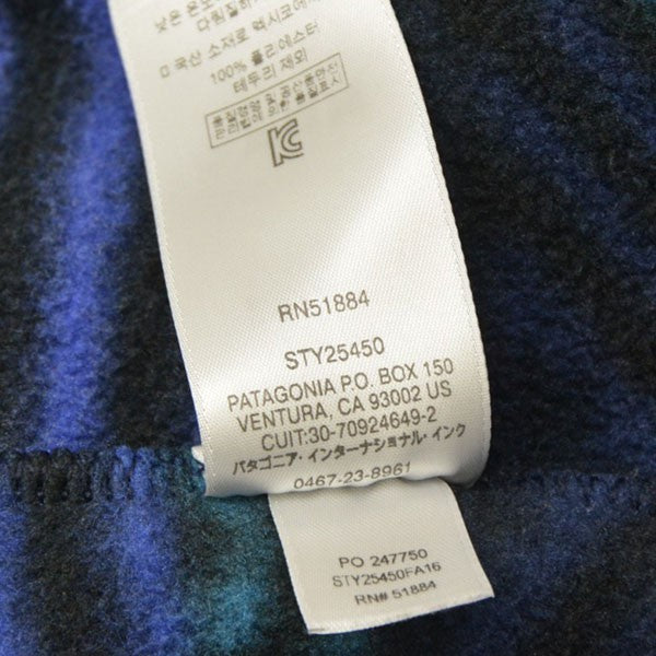 Patagonia シンチラスナップT 総柄フリースジャケット ブルゾン 25450FA15 古着・中古-7枚目のアイテム画像