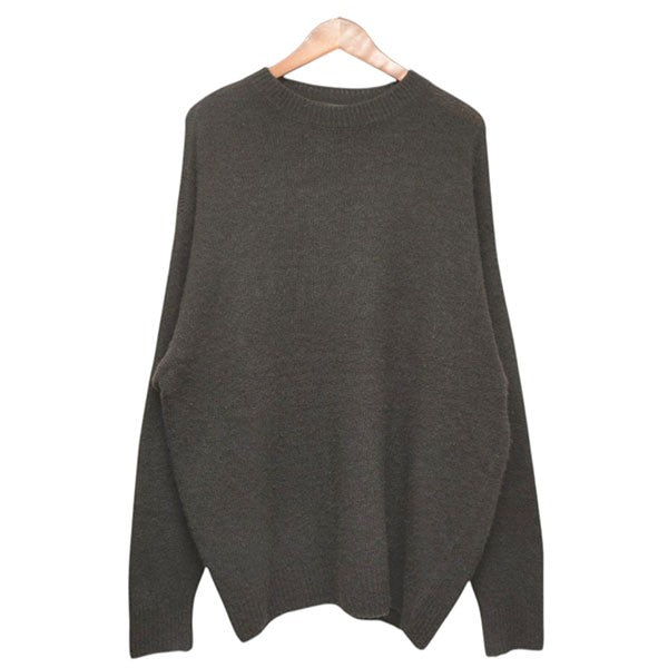 COMOLI 2025AW カシミヤ製品染 クルーネックニット オーバーサイズセーター C03-06008 古着・中古-1枚目のアイテム画像