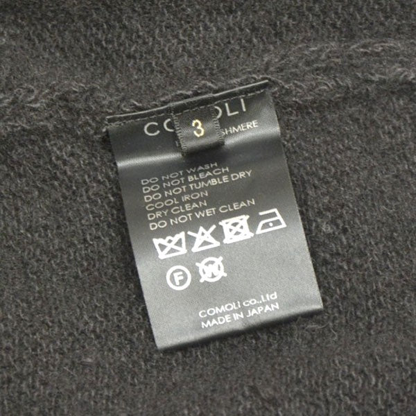 COMOLI(コモリ) 2025AW カシミヤ製品染 クルーネックニット オーバー