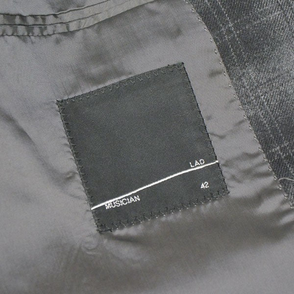 LAD MUSICIAN 3Bチェックテーラードジャケット シングルジャケット 2212-313 古着・中古-6枚目のアイテム画像