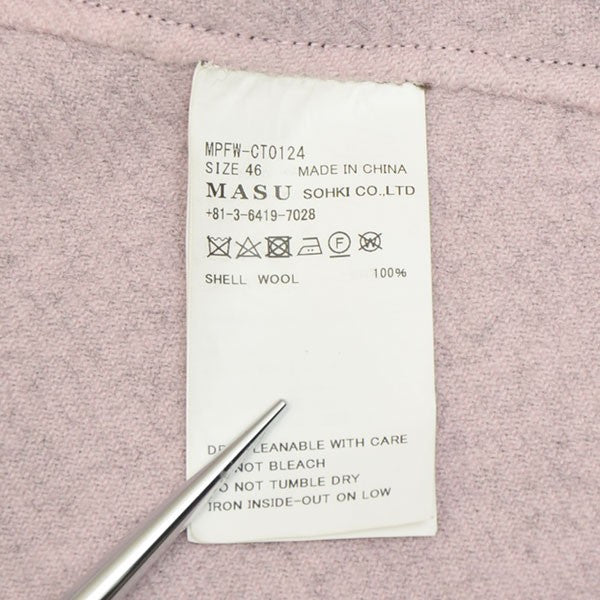 2024AW　RAINDROP STUDS COAT　レインドロップスタッズコート　ウールハーフコート　MPFW-CT0124