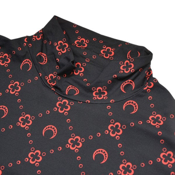 marine serre 2020SS モックネックセカンドスキントップス 総柄ロングスリーブTシャツ 古着・中古-3枚目のアイテム画像