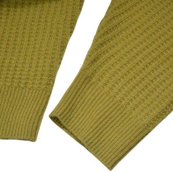 stussy WAFFLE KNIT CASHMERE CREW カシミヤワッフルクルーネックニット セーター 117257 古着・中古-4枚目のアイテム画像