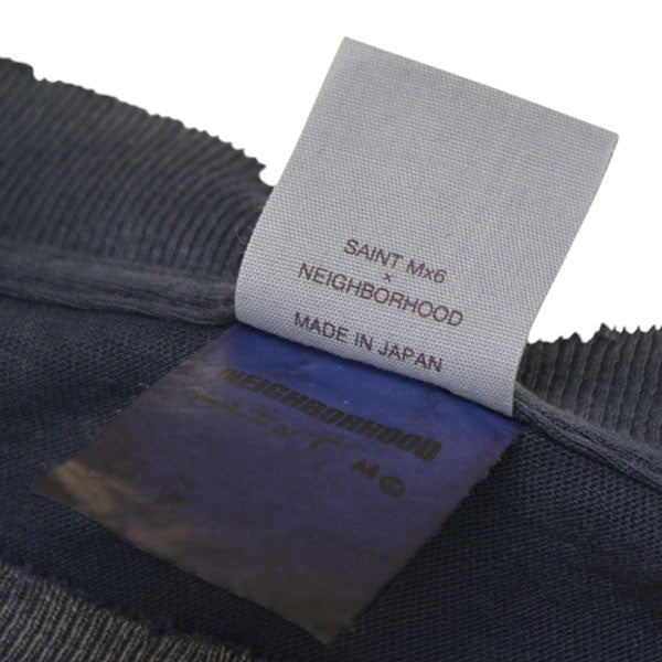 SAINT MICHAEL×NEIGHBORHOOD 2025SS SS TEE SAINT NBHD USED加工プリントTシャツ SM-HR3-0000-C71 古着・中古-7枚目のアイテム画像