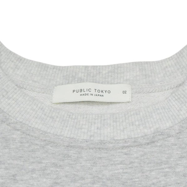 PUBLIC TOKYO スーピマスウェットビッグルーズTEE オーバーサイズショートスリーブスウェットＴシャツ 153325001 古着・中古-5枚目のアイテム画像
