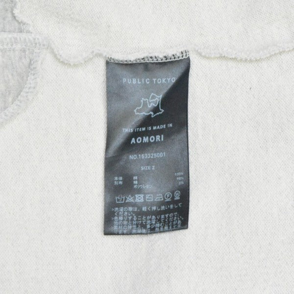 PUBLIC TOKYO スーピマスウェットビッグルーズTEE オーバーサイズショートスリーブスウェットＴシャツ 153325001 古着・中古-6枚目のアイテム画像