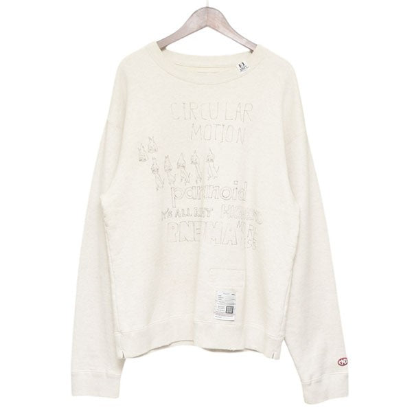 Maison MIHARA YASUHIRO SWEAT PO 落書きプリントクルーネックスウェット トレーナー J13PO723 古着・中古-1枚目のアイテム画像